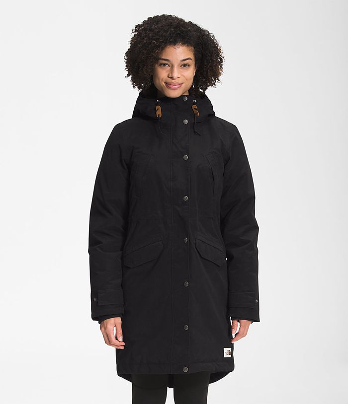 The North Face Womens Parka Snow Down 461JYNKOU - Black